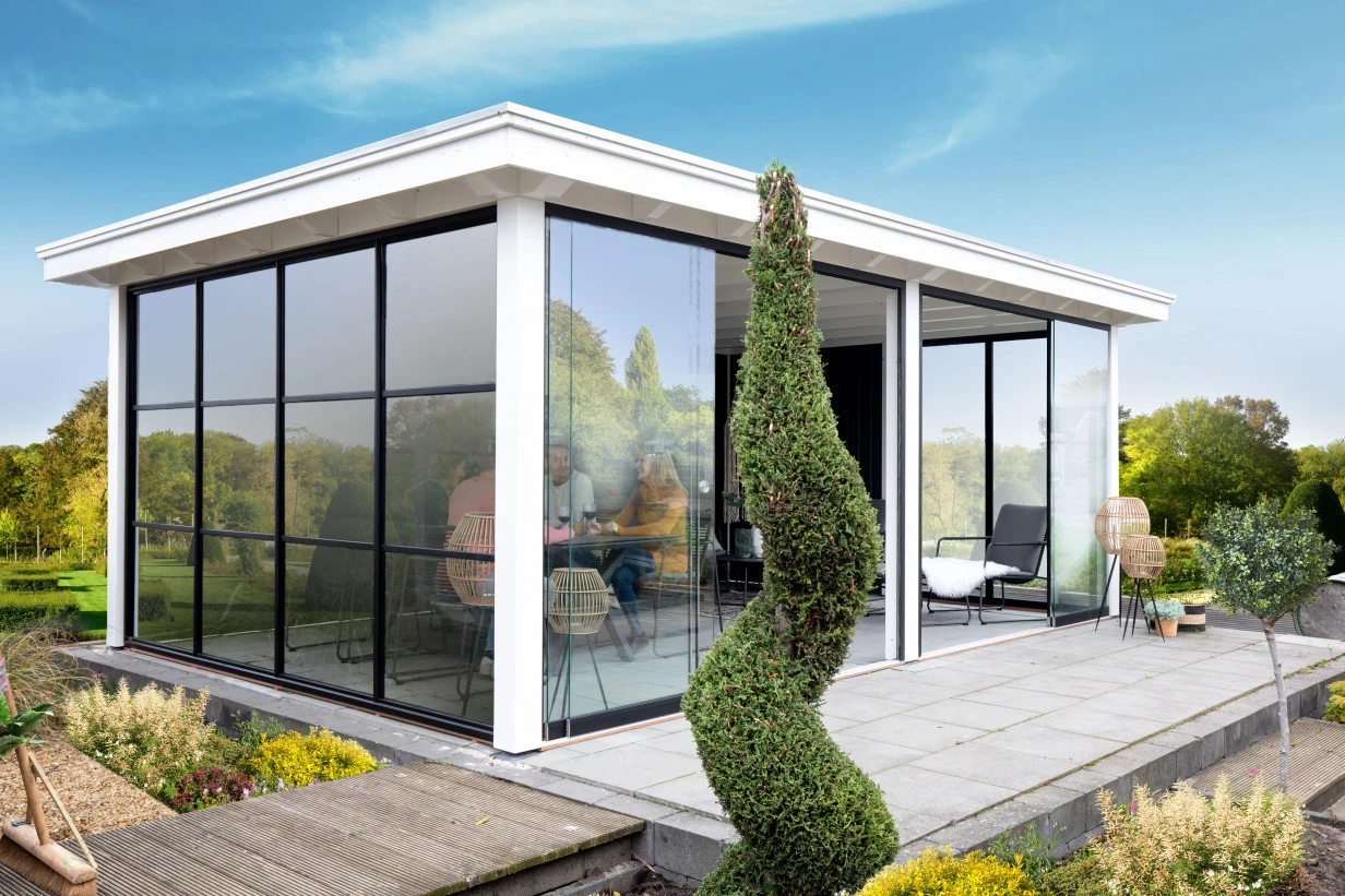 Vaste Glaswand Industrieel 400 x 220 cm - Afbeelding 3